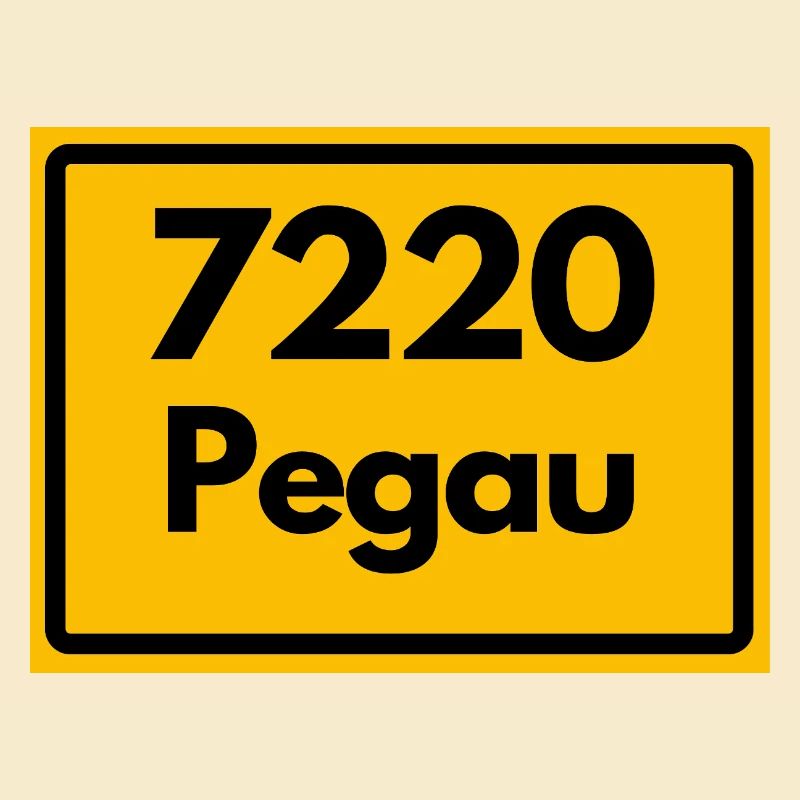OLD POSTCODE 7220 PEGAU HEIMATSTOLZ SAXONY