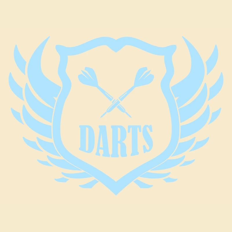Darts Shield Emblem Wings