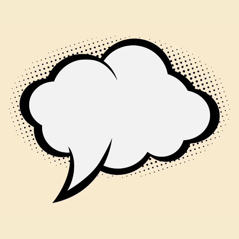 Comic speech bubble