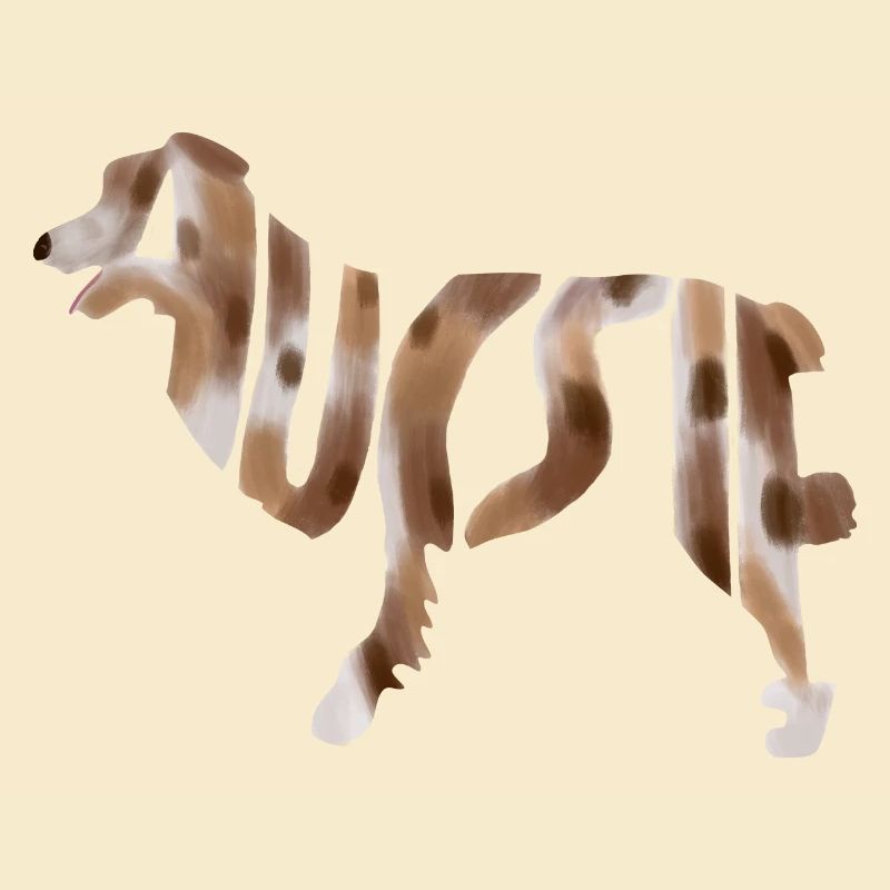 Australian Shepherd Aussie silhouette