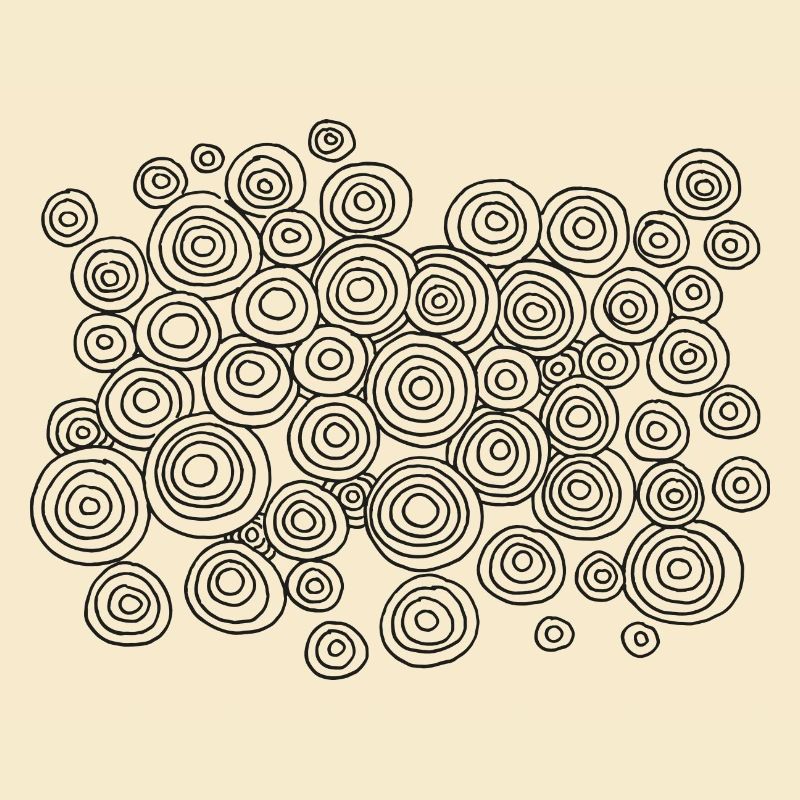 Abstract Circle Pattern Symbol Drawing