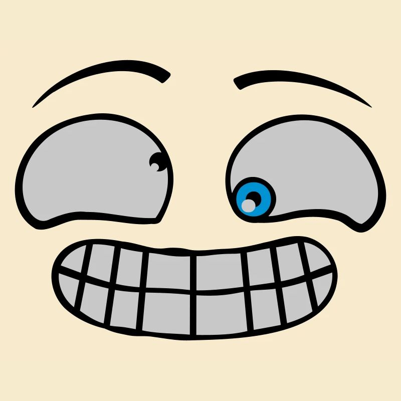 Freches Grimasse Gesicht