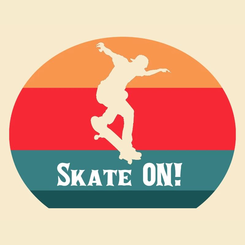 skate on skateboard