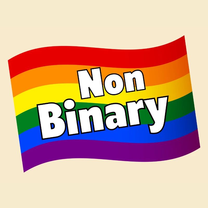 Nonbinary Non-binary rainbow flag diversity LGBTQ+