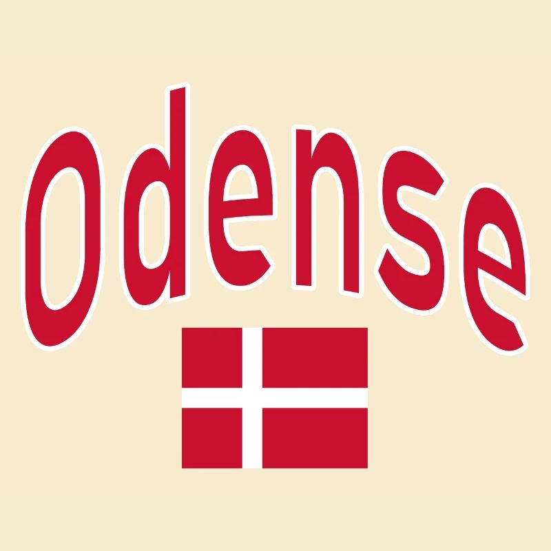 Drapeau d’Odense Danemark
