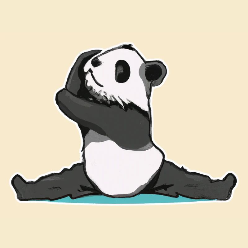 Panda Pose Sticker