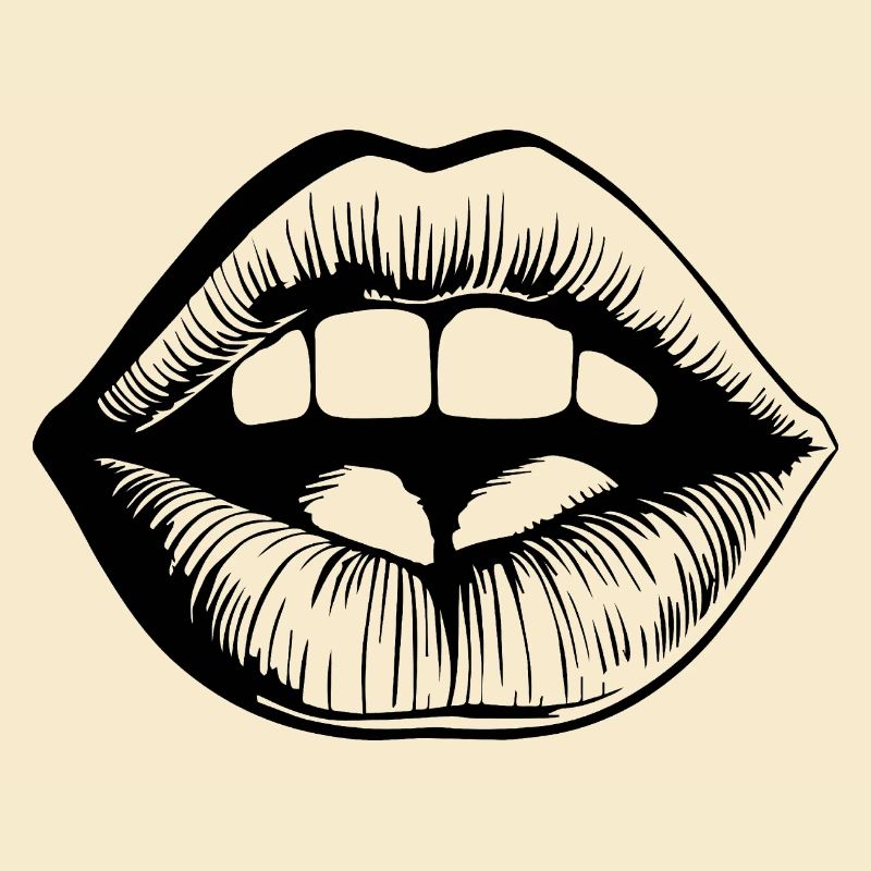 Lèvres, bouche, baisers lèvres