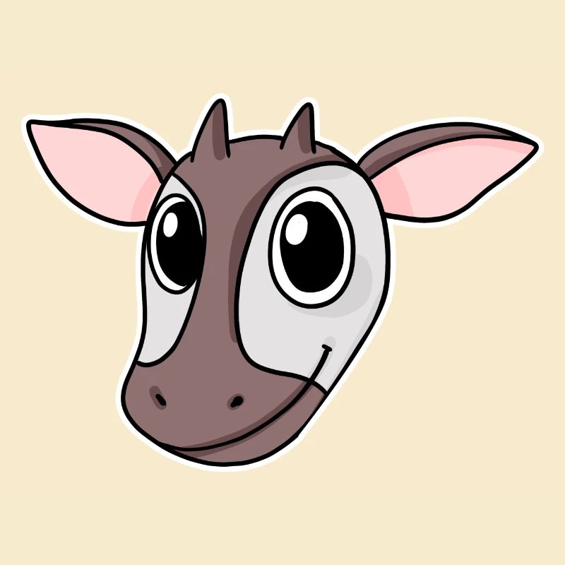 Okapi Forest Giraffe Head Motif Animal