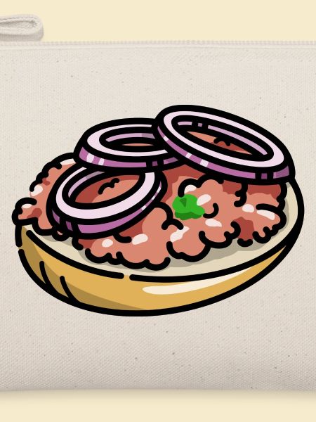 Comic Mettbrötchen Mett Hack Brötchen Zwiebeln