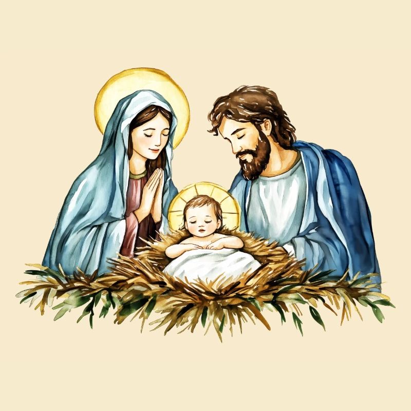 Pull de Noël Noël à la Crèche Jésus