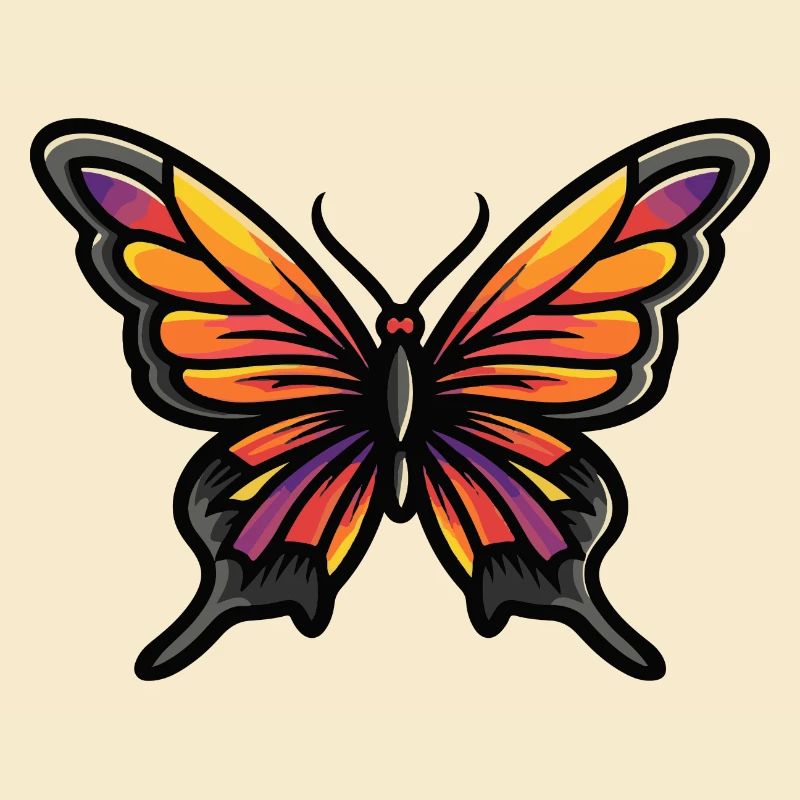 Schmetterling Comic