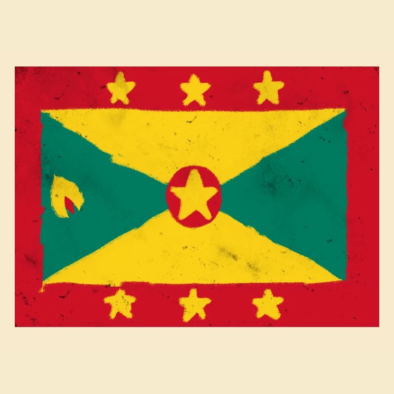 Flagge von Granada – Bunte Insel