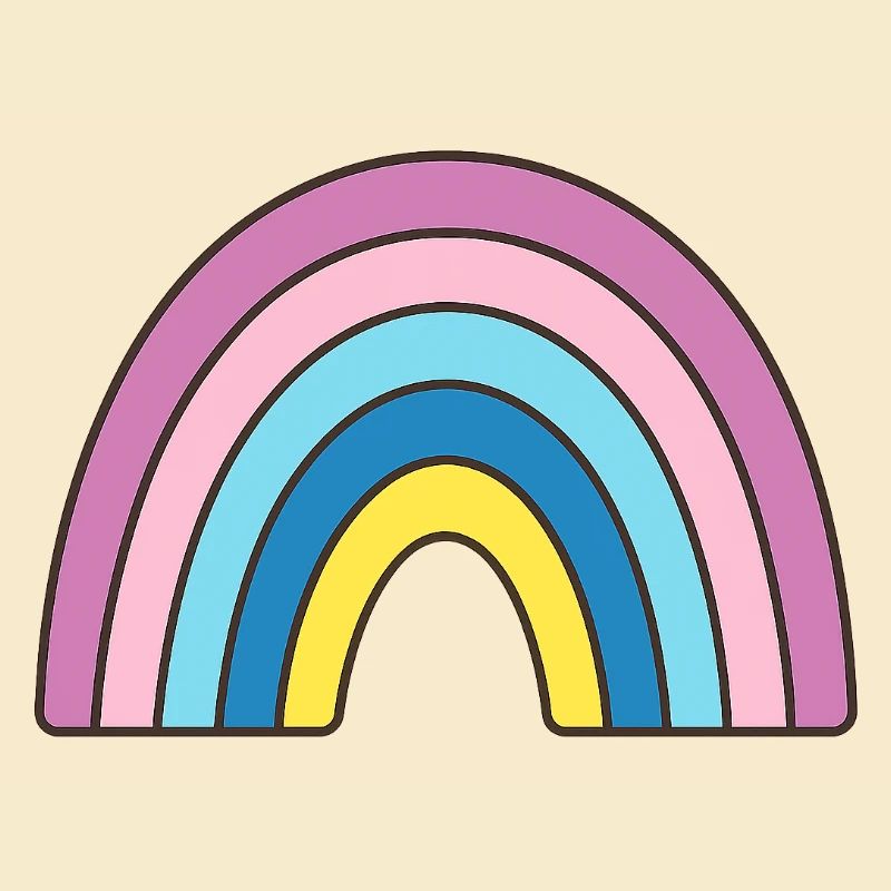 Pastell Regenbogen Design