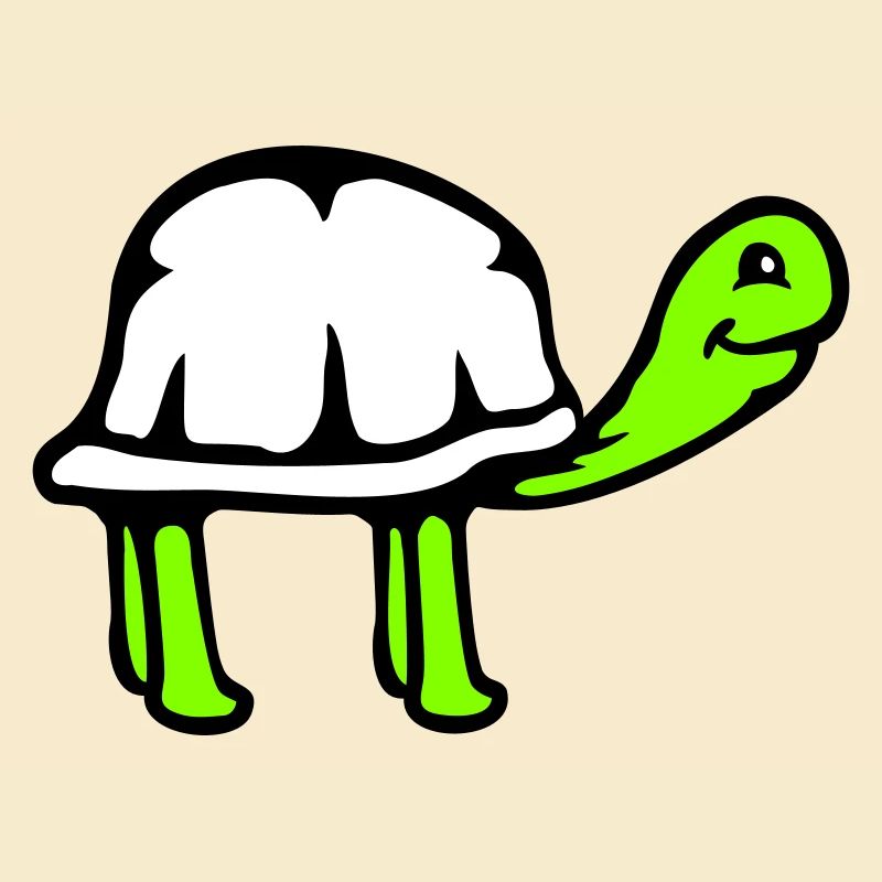 Turtle long neck smiling happy funny