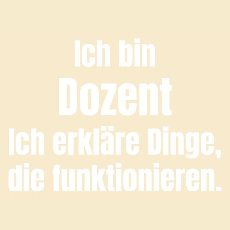 I'm a lecturer – explaining things