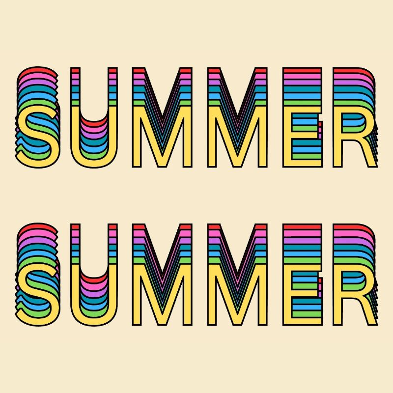 Summer Rainbow Font