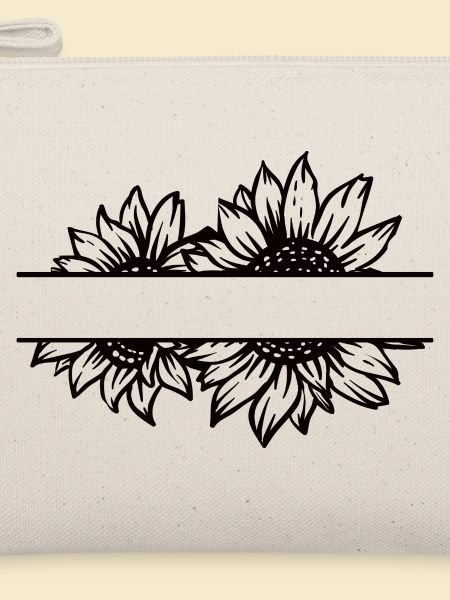 Doppel Sonnenblume split schwarz