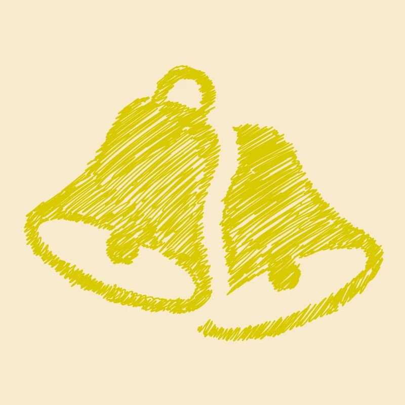 Bells Scribbled Bell Bell Black