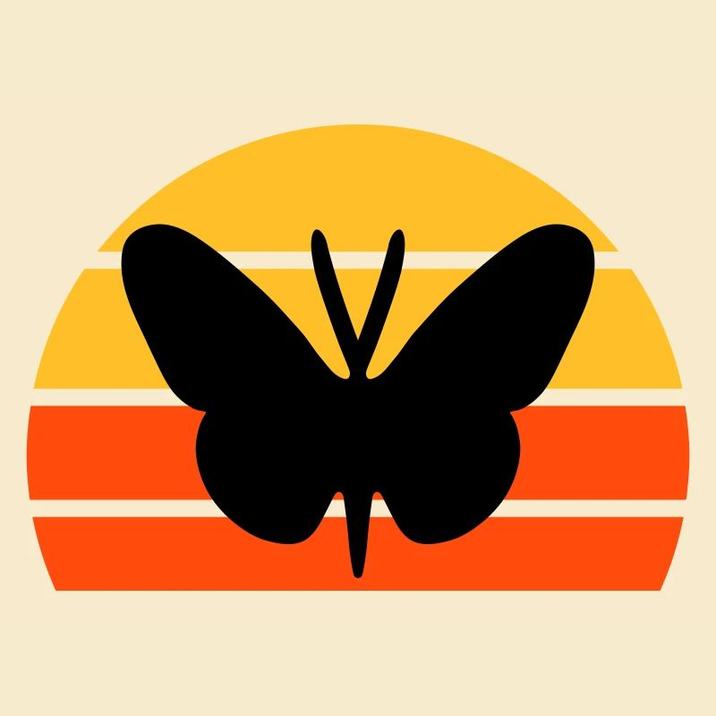 Schmetterling vor einer Halbsonne