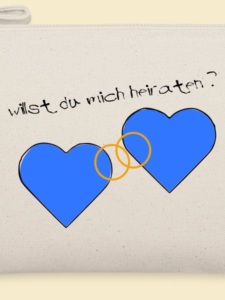 Heiratsantrag blau blau
