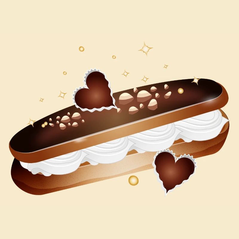 Illustration d’un éclair rempli de cœurs
