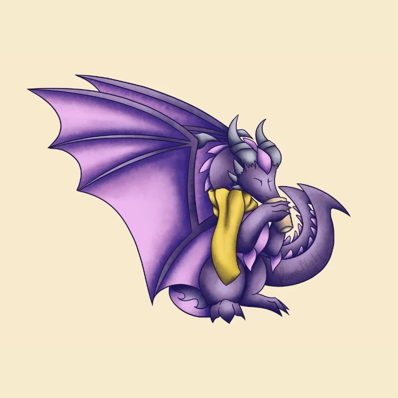Herbst Lila Drache