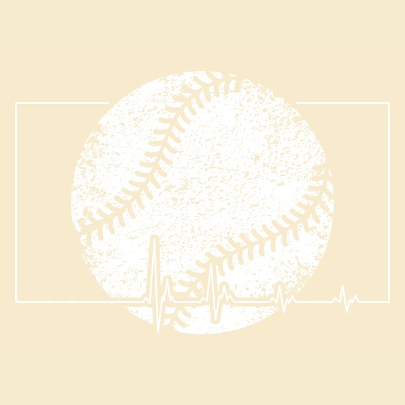 Baseball-Herzschlag-Emblem