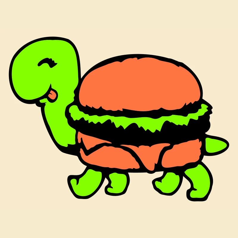 Turtle Hamburger Cheeseburger Fast-Food Fun