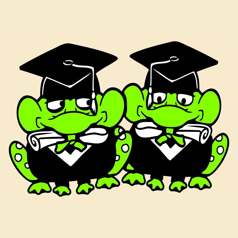 2 grenouilles diplômées du lycée