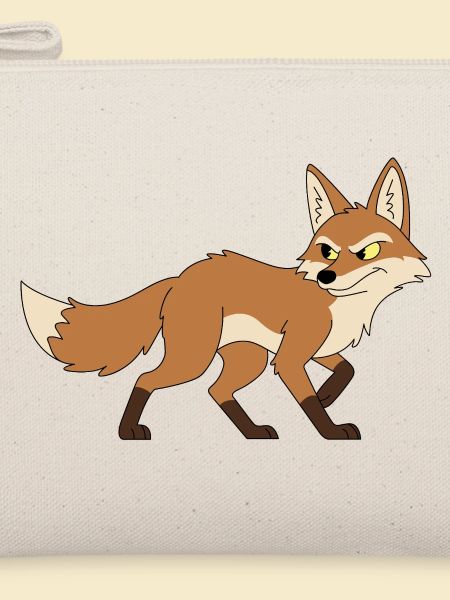 Entschlossener Cartoonfuchs