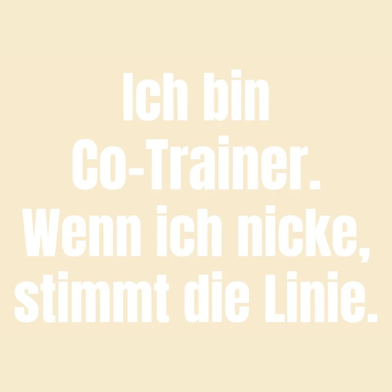 Ich bin CoTrainer Spruch Design