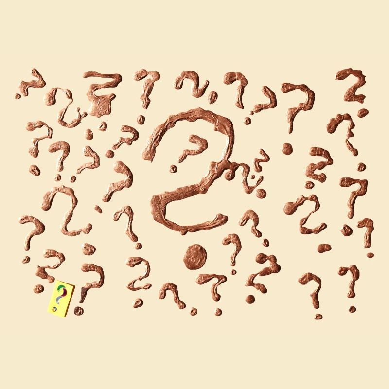many question marks artwork