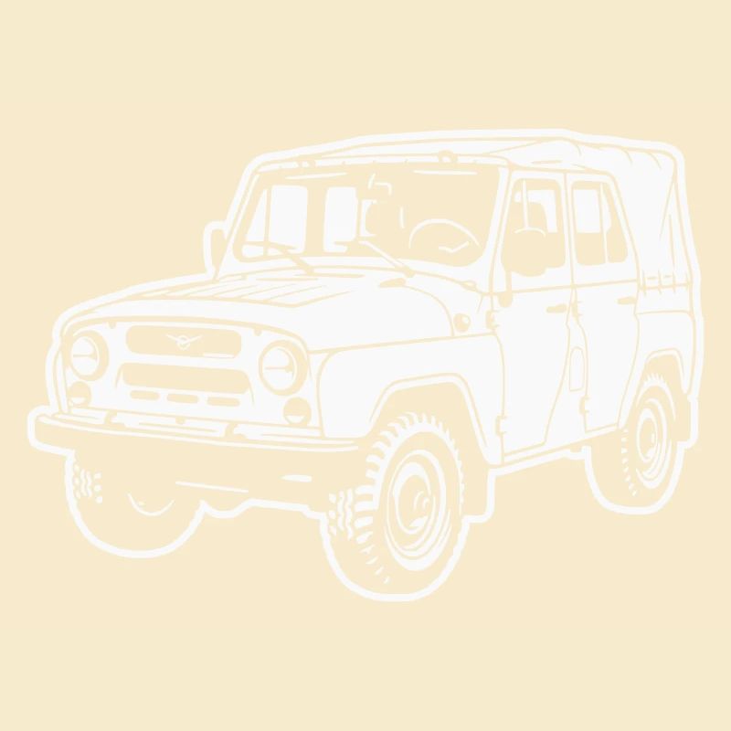 UAZ Geländefahrzeug (Differenzbild)