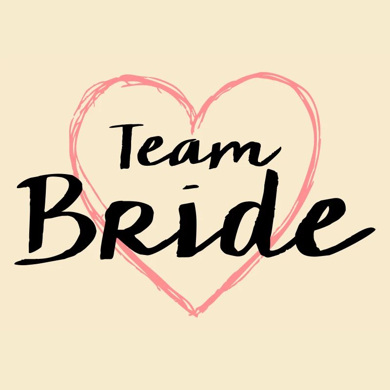 Team Bride Herz Junggesellenabschied