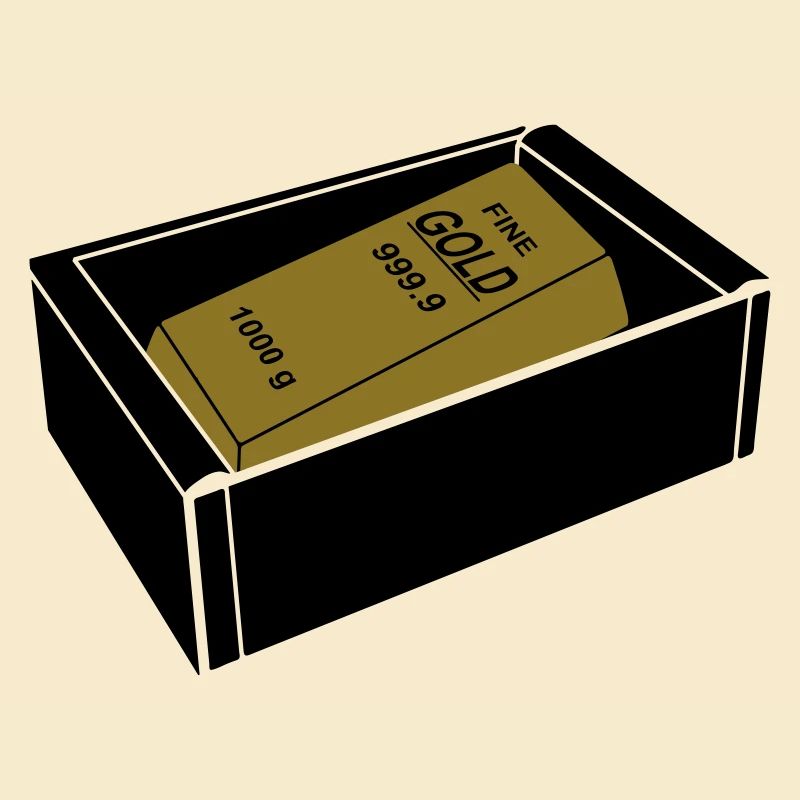 Box mit Goldbarren
