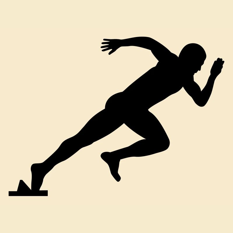 Athletics Sprinter Motif Gift Idea