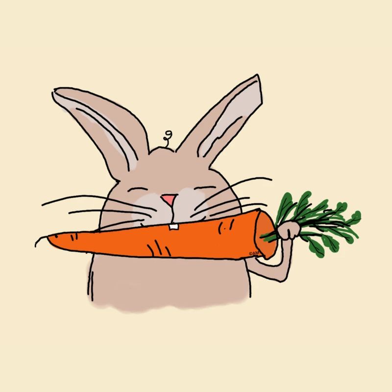 Hilde Rabbit with Carrot Comic Style