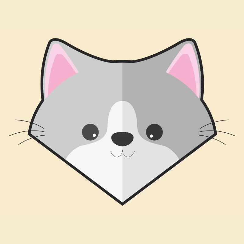 Niedliche einfache Katze