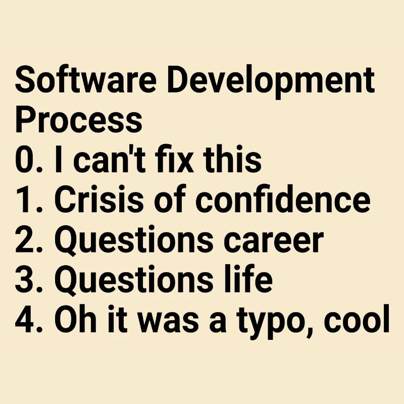Software Development Process: Crisis to Typo!