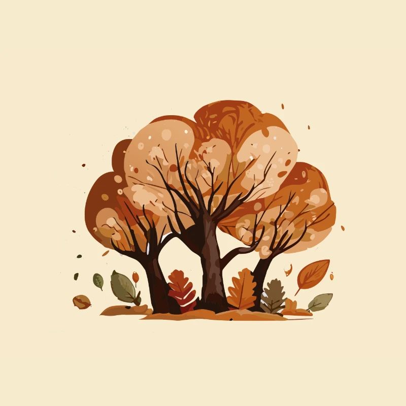Fall Tree Trio (Fall Collection #2)