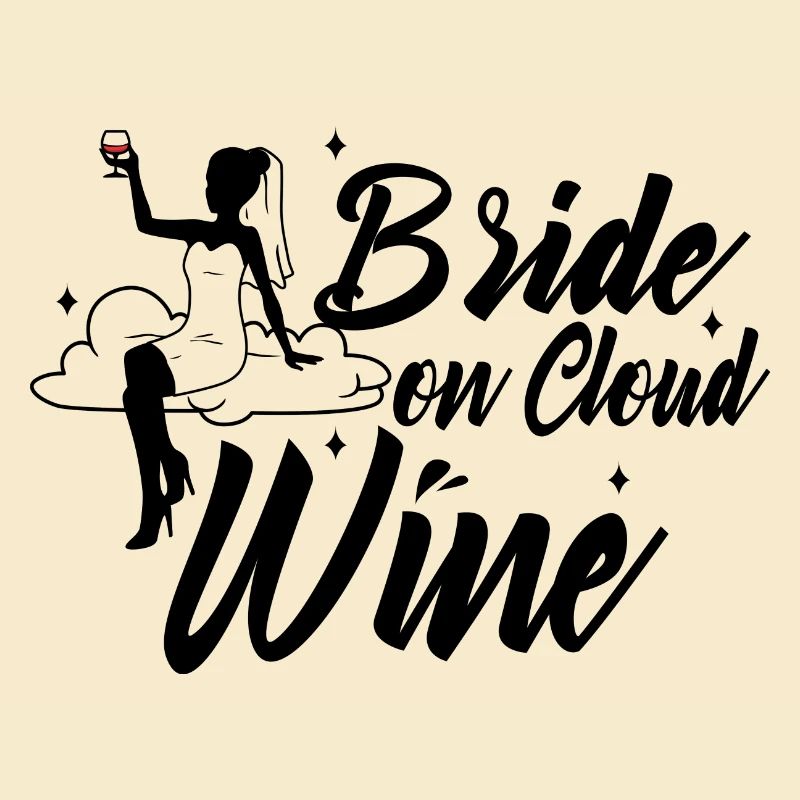 Bride on cloud wine