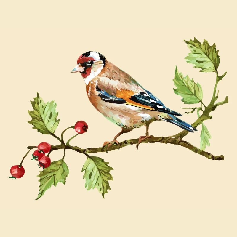 Bunter Vogel