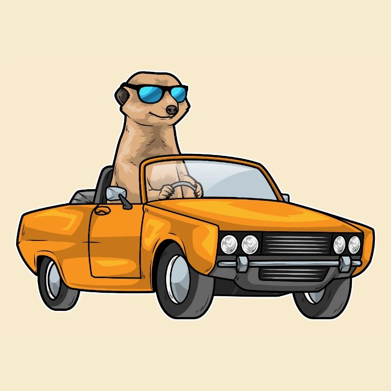Erdmännchen Auto