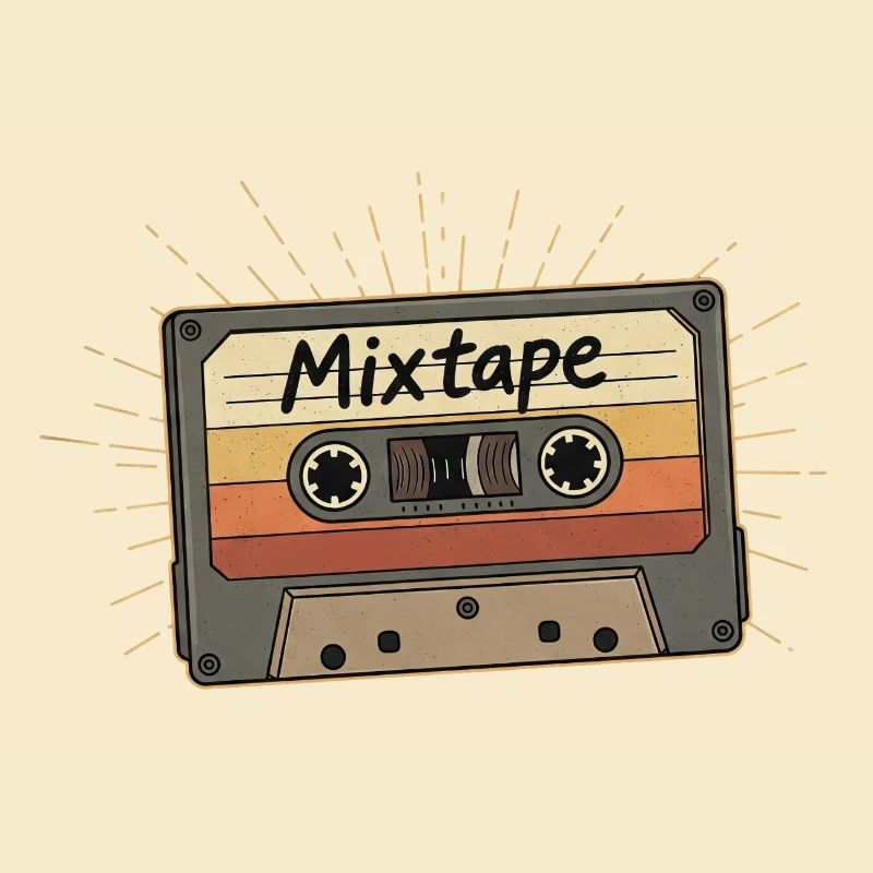 Retro Mixtape Kassette