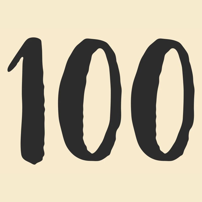 100 Handgezeichnet