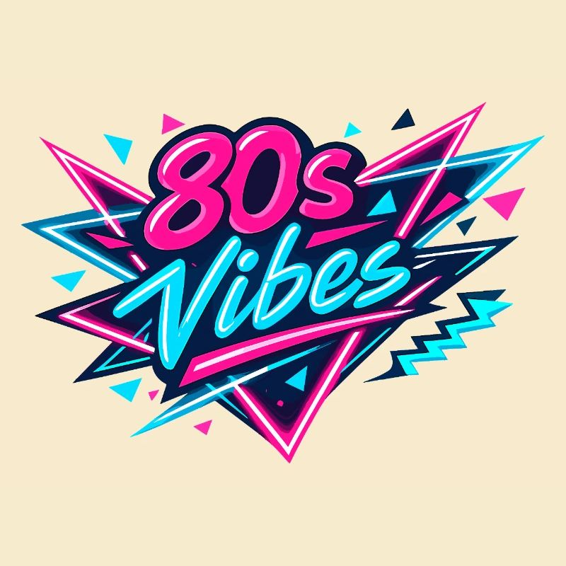 80s Vibes Neon Retro