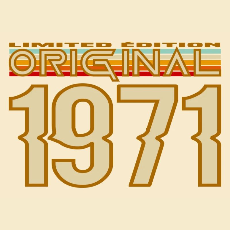 Original 1971 Retro Typography
