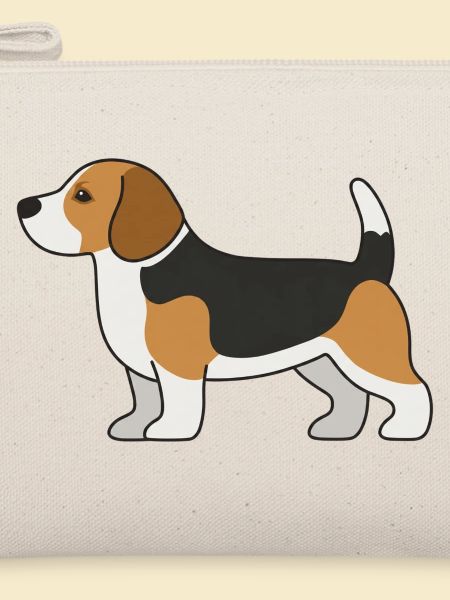 Beagle Farbblock-Illustration