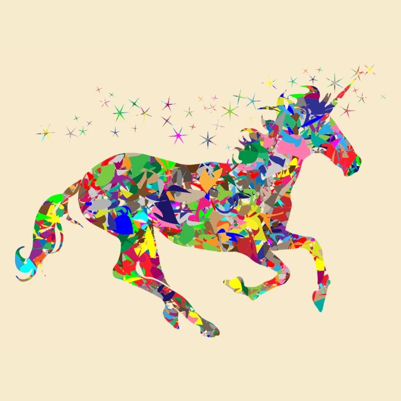 couleur arc-en-Unicorn