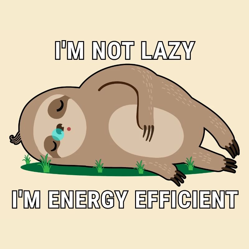 I'm Not Lazy I'm Energy Efficient